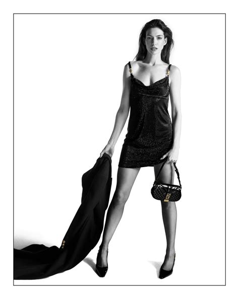 anne hathaway Versace campaign